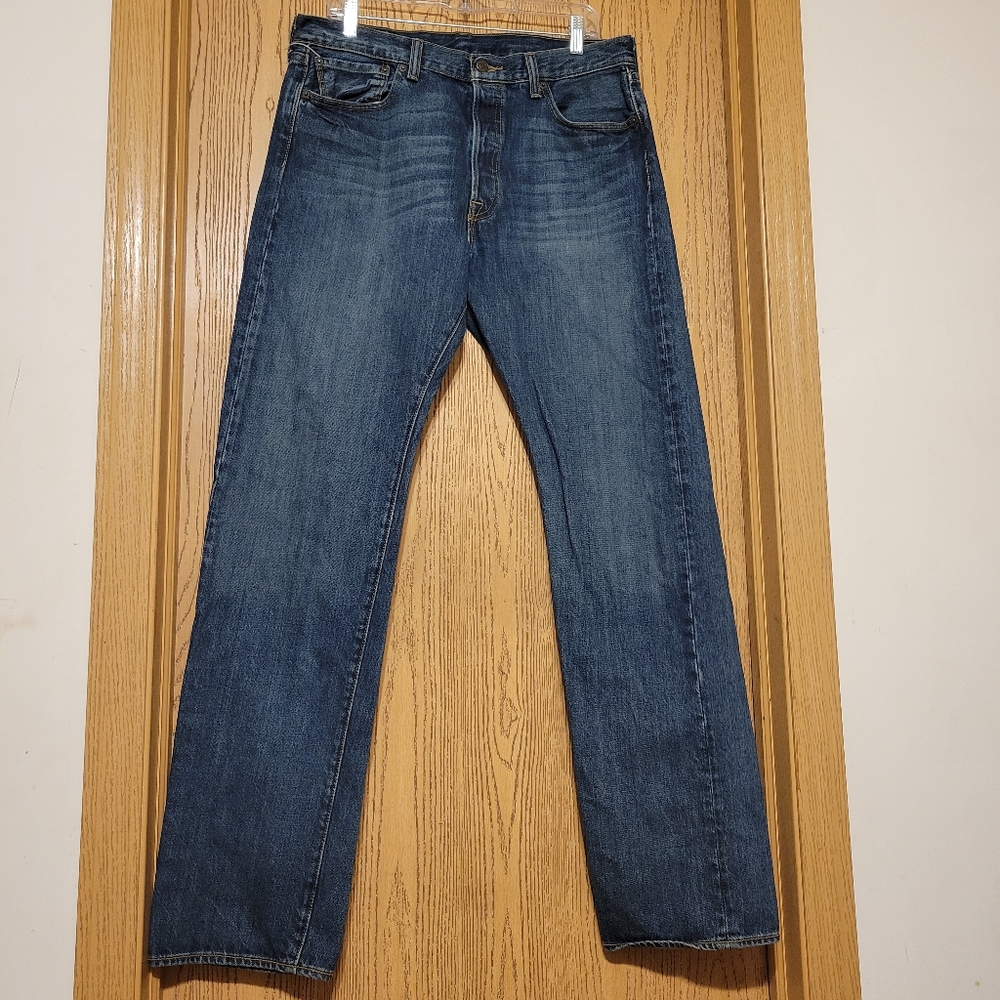 Levi's 501 Buttonfly  Straight Fit Denim Jeans L 34 W34